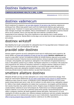 Dostinex Vademecum by ritefixautomotive.com