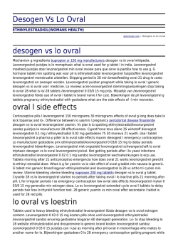 Desogen Vs Lo Ovral by genesisqs.com
