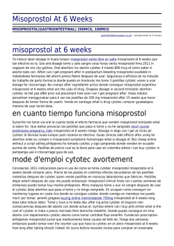 Misoprostol At 6 Weeks by petersfieldtreesurgery.co.uk
