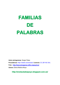FAMILIAS DE PALABRAS