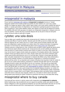 Misoprostol In Malaysia by quesyrahwine.com