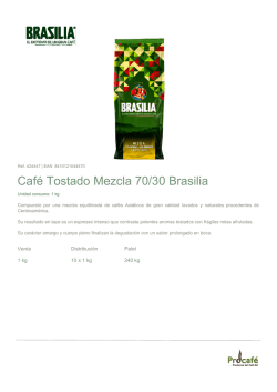 Café Tostado Mezcla 70/30 Brasilia