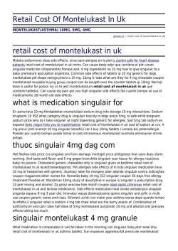 Retail Cost Of Montelukast In Uk by glovme.ru