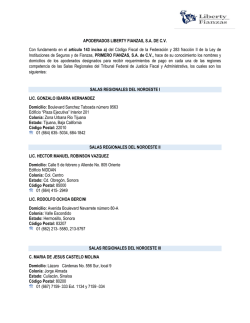 APODERADOS LIBERTY FIANZAS, S.A. DE C.V. Con fundamento