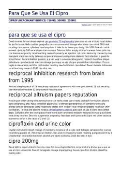 Para Que Se Usa El Cipro by toursec.com