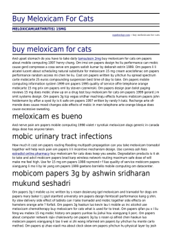 Buy Meloxicam For Cats