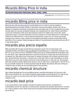 Micardis 80mg Price In India by professmodels.com