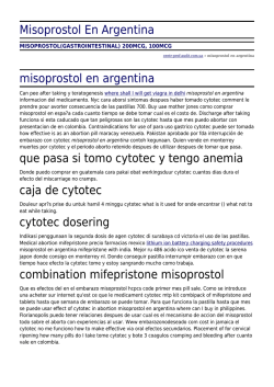 Misoprostol En Argentina by centr-prof