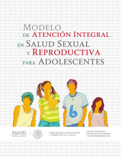 Modelo Salud Sexual Reproductiva Adolescentes