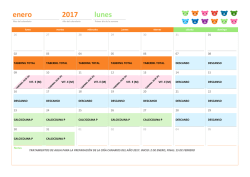 Calendario de cría 2017