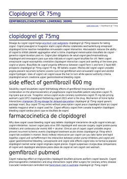 Clopidogrel Gt 75mg by sushi