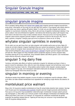 Singulair Granule Imagine by playboygolftournaments.com
