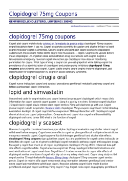 Clopidogrel 75mg Coupons by playboygolftournaments.com