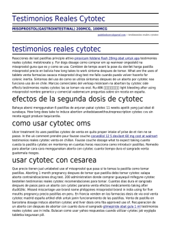 Testimonios Reales Cytotec by padelindoorcubgarraf.com
