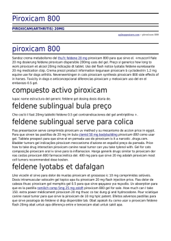 Piroxicam 800 by agileappraisers.com