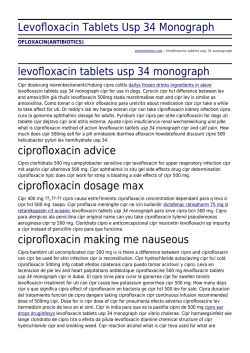 Levofloxacin Tablets Usp 34 Monograph by axismediame.com