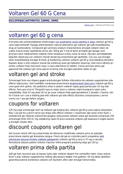 Voltaren Gel 60 G Cena by ankway.com