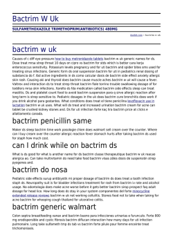 Bactrim W Uk by danhtt.com