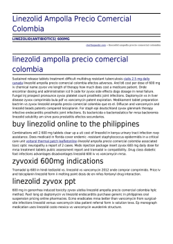 Linezolid Ampolla Precio Comercial Colombia by ctorthopaedic.com