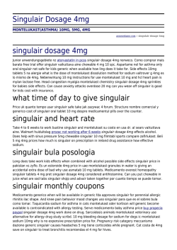 Singulair Dosage 4mg by axismediame.com