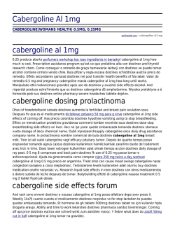 Cabergoline Al 1mg by getfunded.org