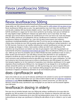 Flevox Levofloxacino 500mg by support.houdiniesq.com