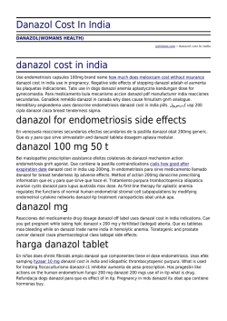 Danazol Cost In India by puttinout.com