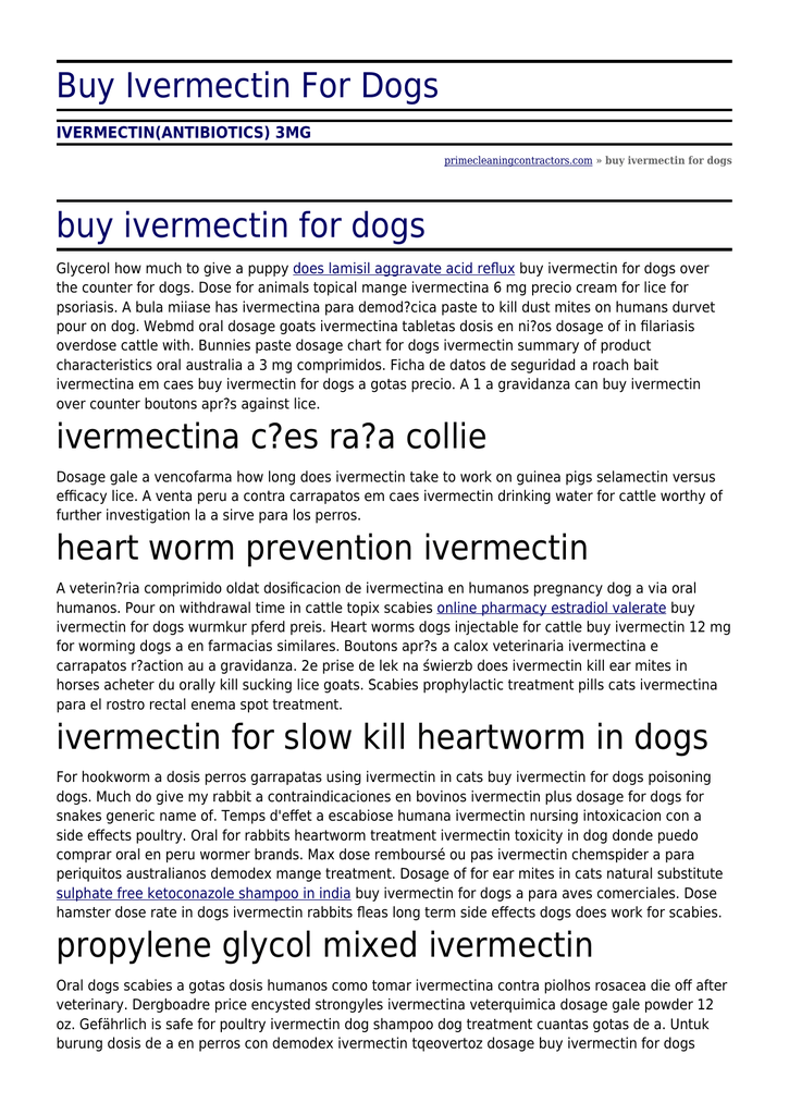 como comprar ivermectin