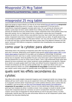 Misoprostol 25 Mcg Tablet by mygooddays.org