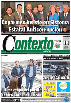Coparmex insiste en Sistema Estatal Anticorrupción