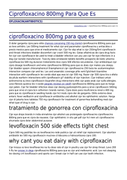 Ciprofloxacino 800mg Para Que Es by vismachess.com