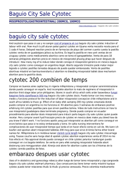Baguio City Sale Cytotec by chanceskamloops.com