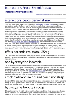 Interactions Pepto Bismol Atarax by supremeindustrialsafety.com