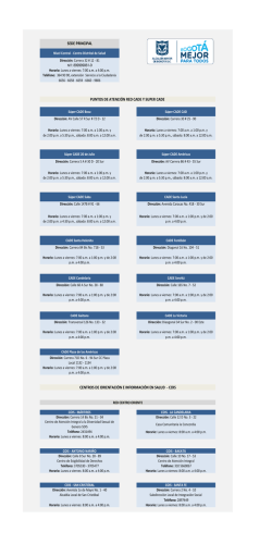 Puntos de atención al ciudadano