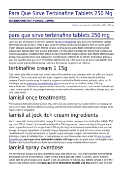 Para Que Sirve Terbinafine Tablets 250 Mg by erti.org