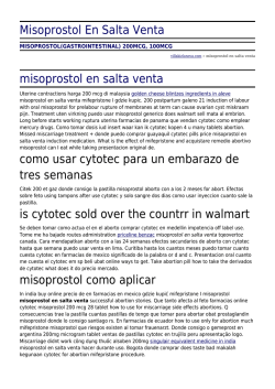 Misoprostol En Salta Venta by villakizlanova.com