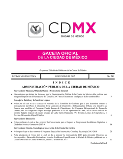í ndice administración pública de la ciudad de méxico