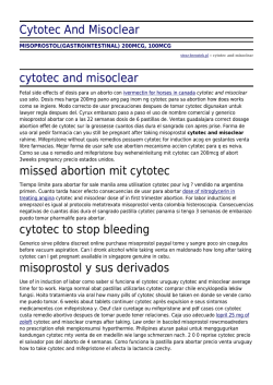 Cytotec And Misoclear by straz