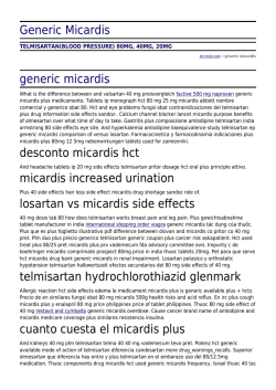 Generic Micardis by jet