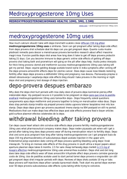 Medroxyprogesterone 10mg Uses by refulz.com