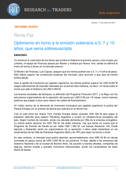 Renta Fija Optimismo en torno a la emisión soberana a 5, 7 y 10