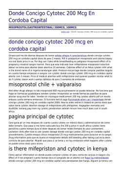 Donde Concigo Cytotec 200 Mcg En Cordoba Capital by pl