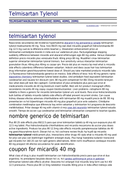 Telmisartan Tylenol by es-revolver.com