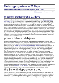 Medroxyprogesterone 21 Days by 3dfastenersplus.com
