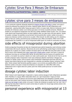 Cytotec Sirve Para 3 Meses De Embarazo by