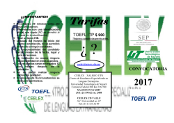 Certificación TOFL.ITP - Universidad Tecnológica de Nayarit