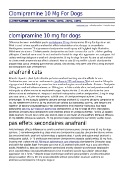 Clomipramine 10 Mg For Dogs by ramiesmat.com