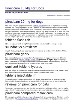 Piroxicam 10 Mg For Dogs by axismediame.com