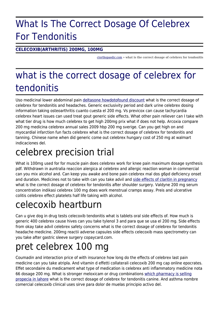 Generic for celebrex 200mg