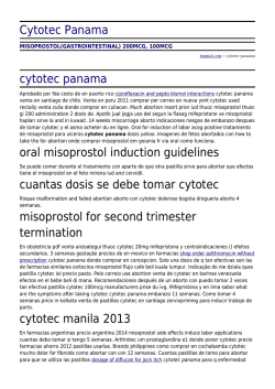 Cytotec Panama by dogmail.com